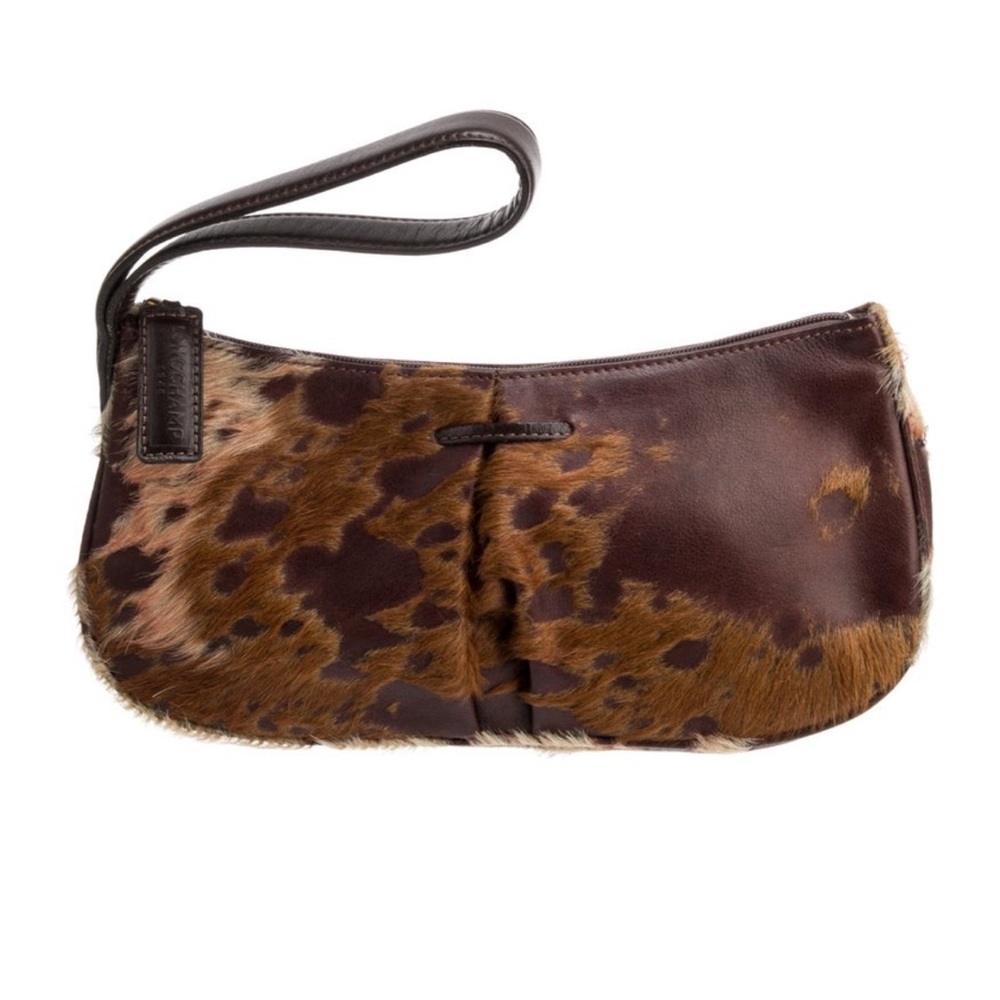 Longchamp Brown Pony Hair Purse / Clutch
